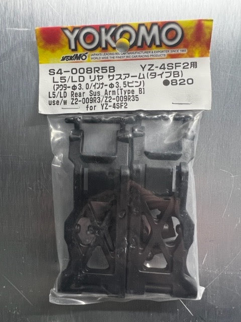 S4-008R5BA Yokomo Rear Suspension Arm L5/LD (Type B/03.5 Pin)